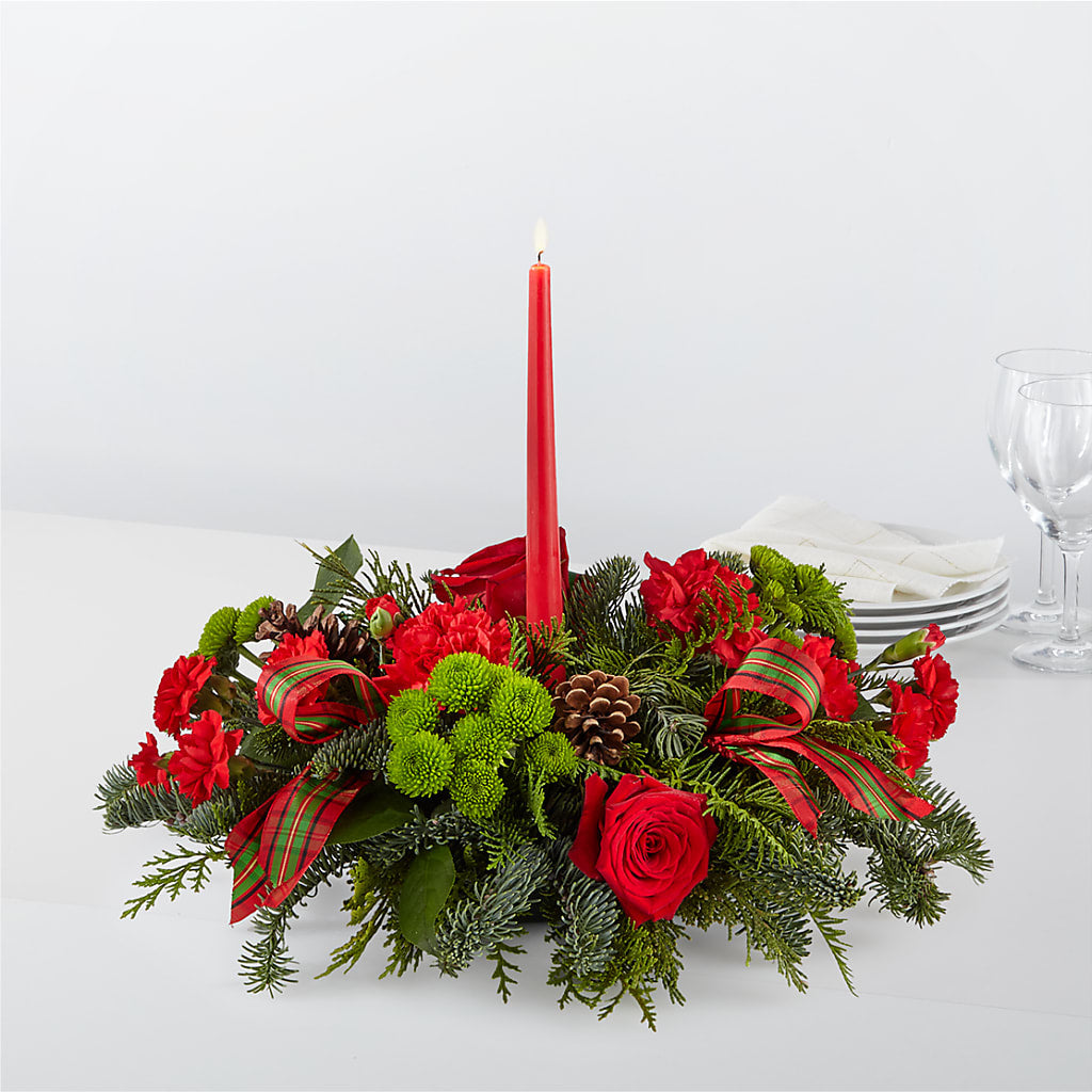 By the Candlelight Centerpiece – HORTENSIA'S FLOWERS, Carlsbad CA