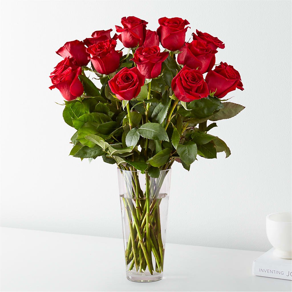 Long Stem Red Rose Bouquet – HORTENSIA'S FLOWERS, Carlsbad CA