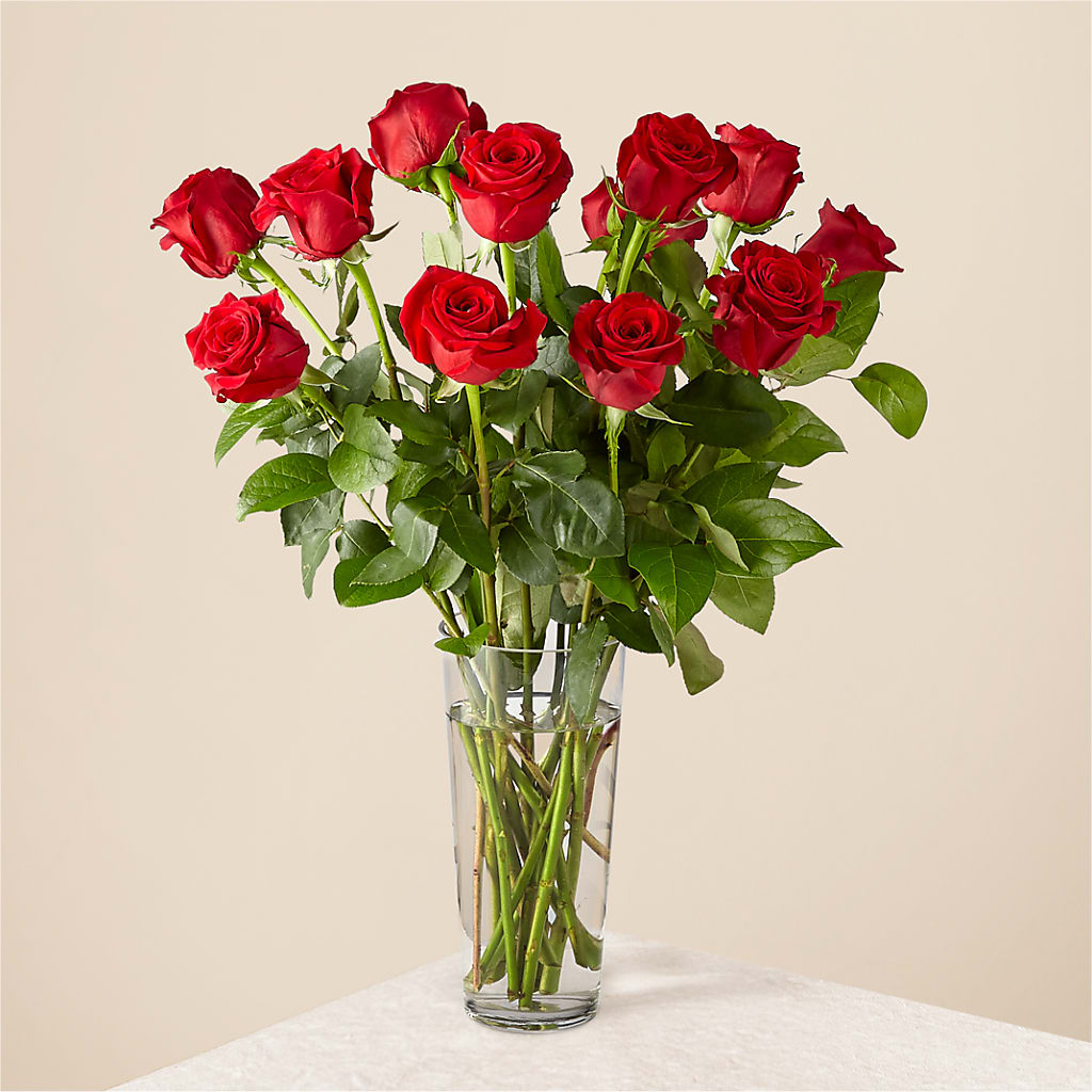 Long Stem Red Rose Bouquet – HORTENSIA'S FLOWERS, Carlsbad CA