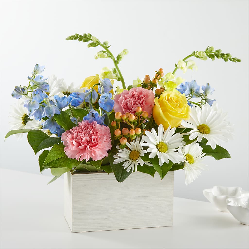 Sun Salutation Box Bouquet – HORTENSIA'S FLOWERS, Carlsbad CA