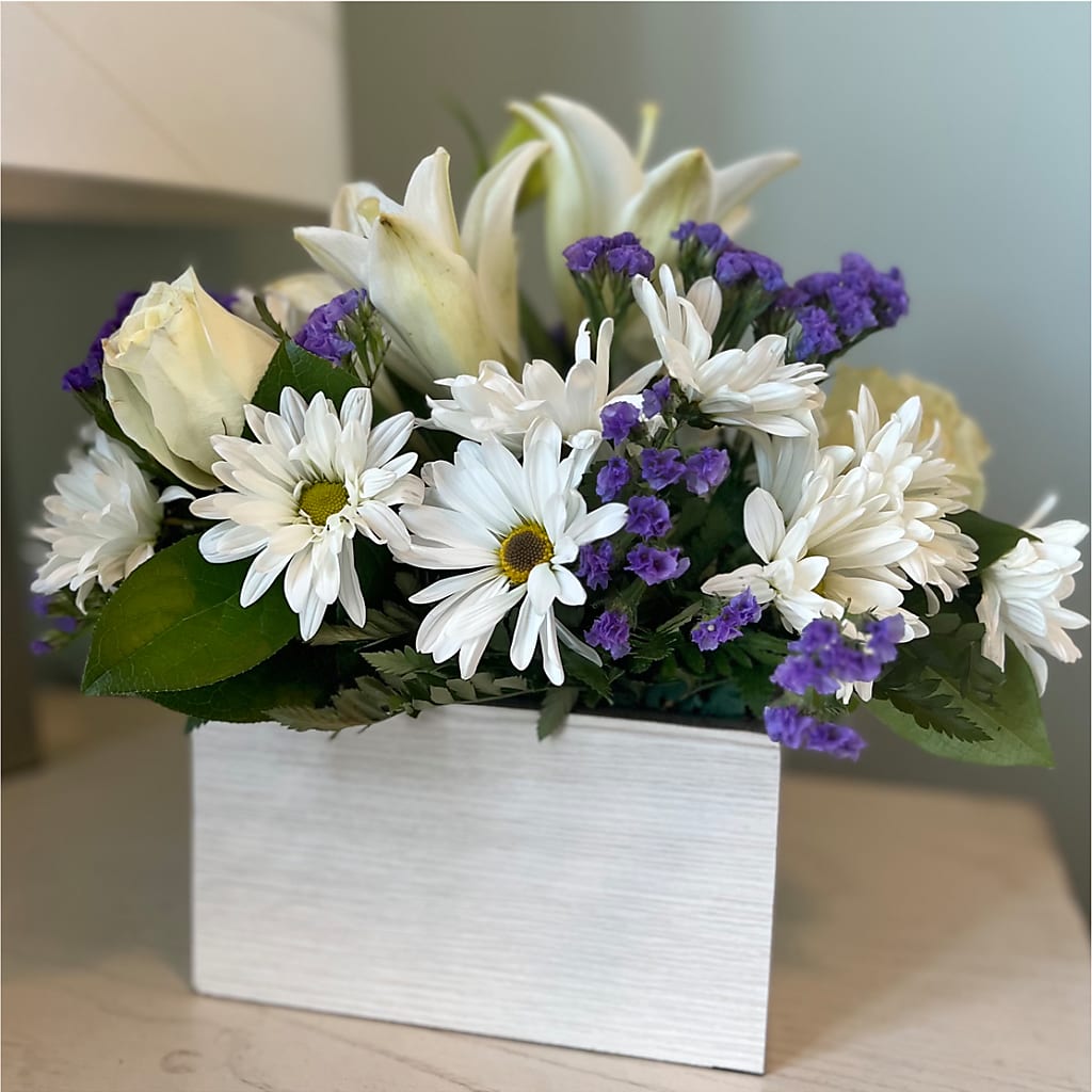 Beyond Blue Box Bouquet – HORTENSIA'S FLOWERS, Carlsbad CA