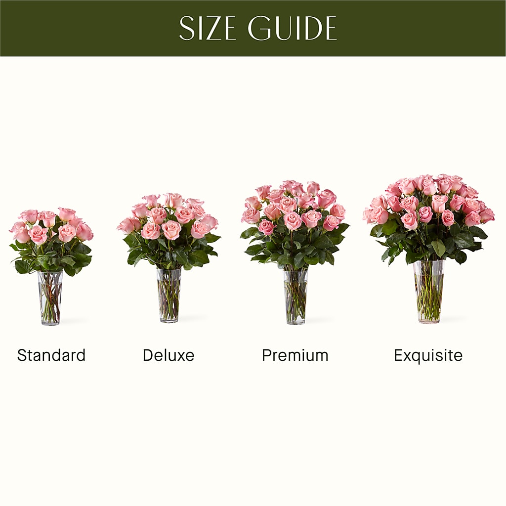 Long Stem Pink Rose Bouquet – HORTENSIA'S FLOWERS, Carlsbad CA