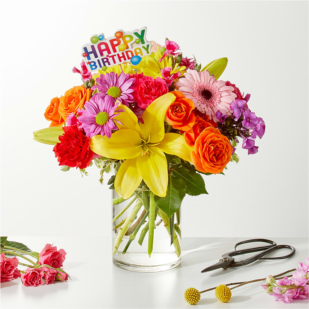 Cue the Confetti - A Florist Original – HORTENSIA'S FLOWERS, Carlsbad CA