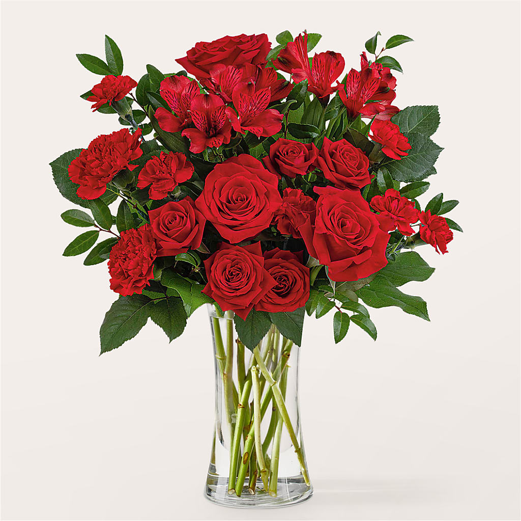 Brilliant Ruby Bouquet – HORTENSIA'S FLOWERS, Carlsbad CA