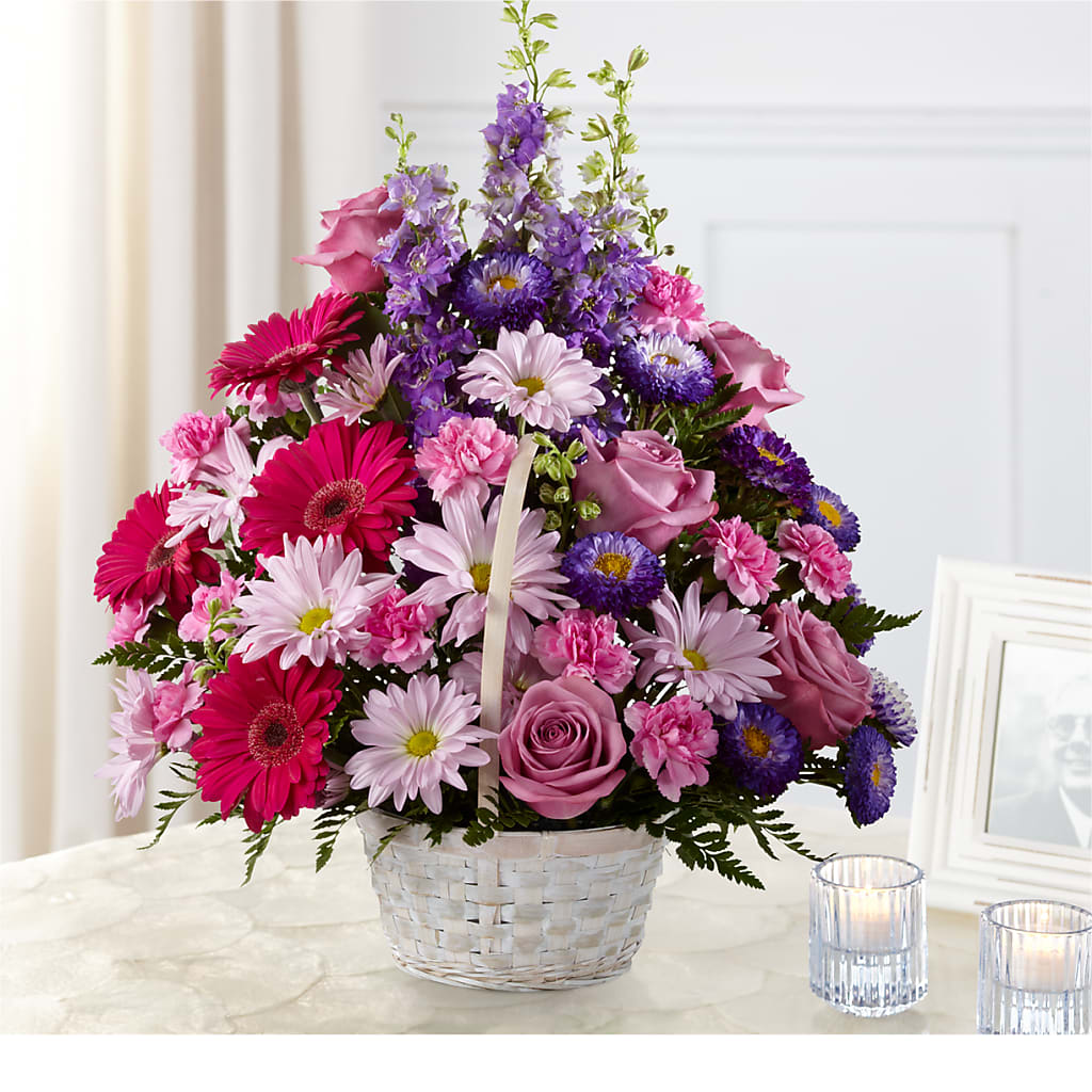 Pastel Peace Basket – HORTENSIA'S FLOWERS, Carlsbad CA