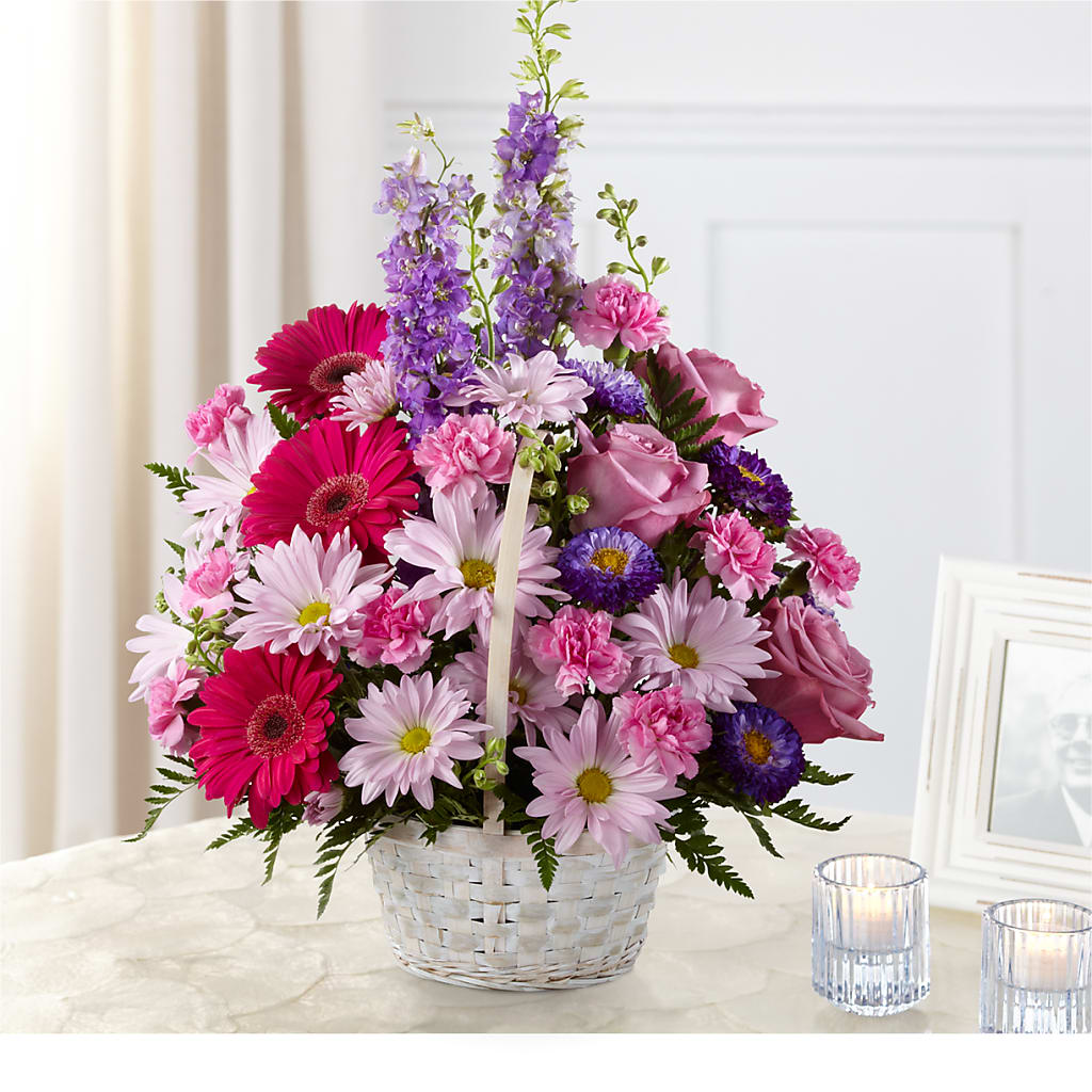 Pastel Peace Basket – HORTENSIA'S FLOWERS, Carlsbad CA