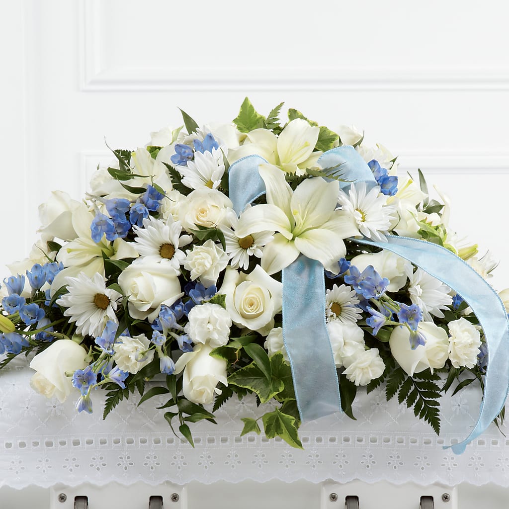 Tender Treasure Casket Spray – HORTENSIA'S FLOWERS, Carlsbad CA