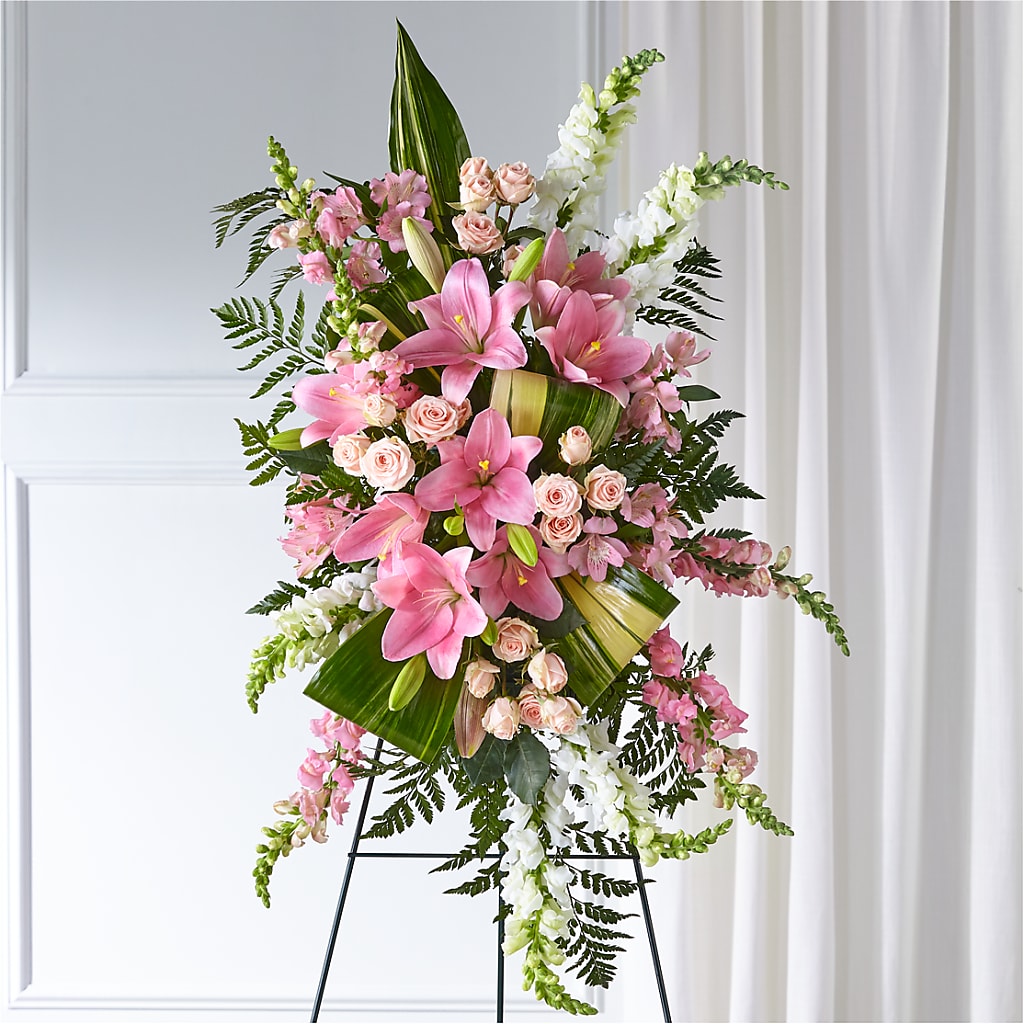 Elegant Embrace Standing Spray – HORTENSIA'S FLOWERS, Carlsbad CA