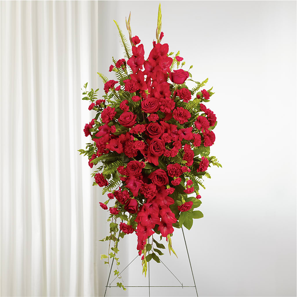 From the Heart Standing Spray – HORTENSIA'S FLOWERS, Carlsbad CA