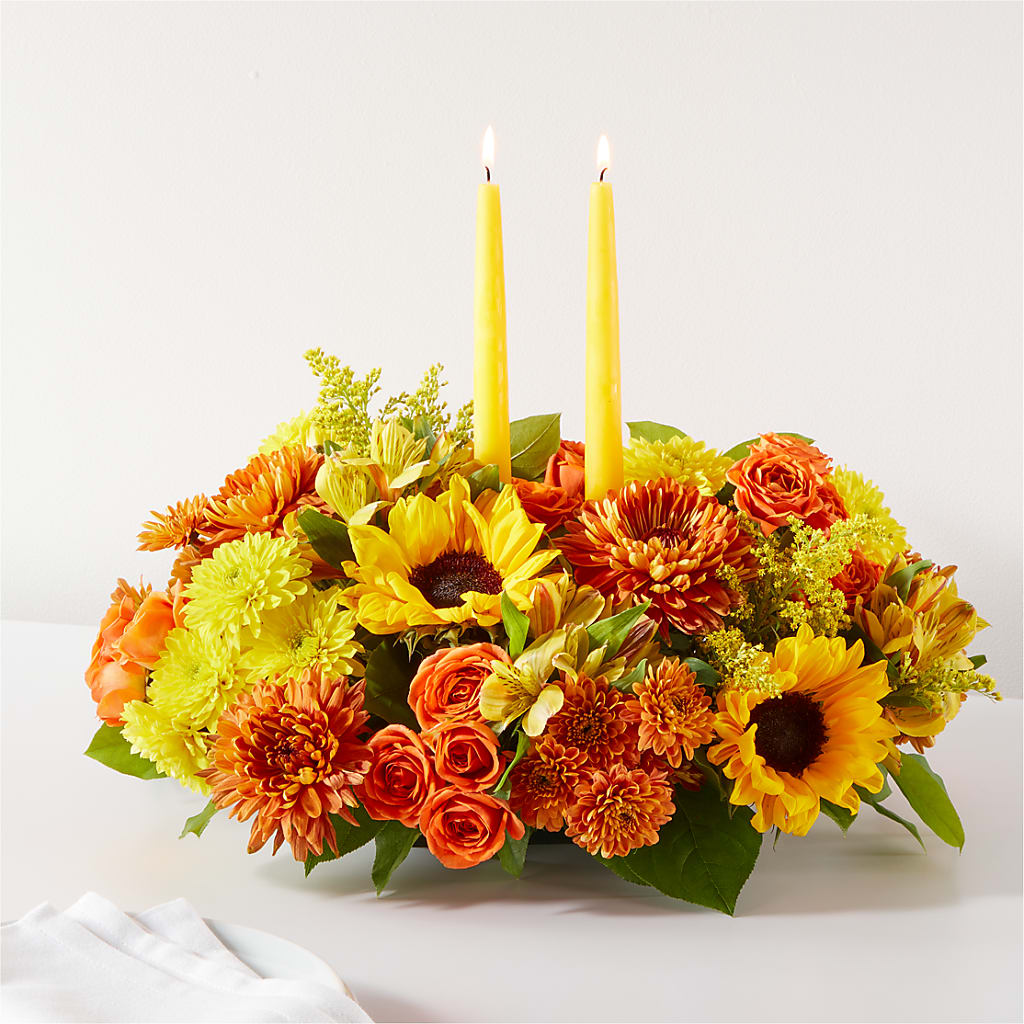 Autumn Harmony Centerpiece – HORTENSIA'S FLOWERS, Carlsbad CA