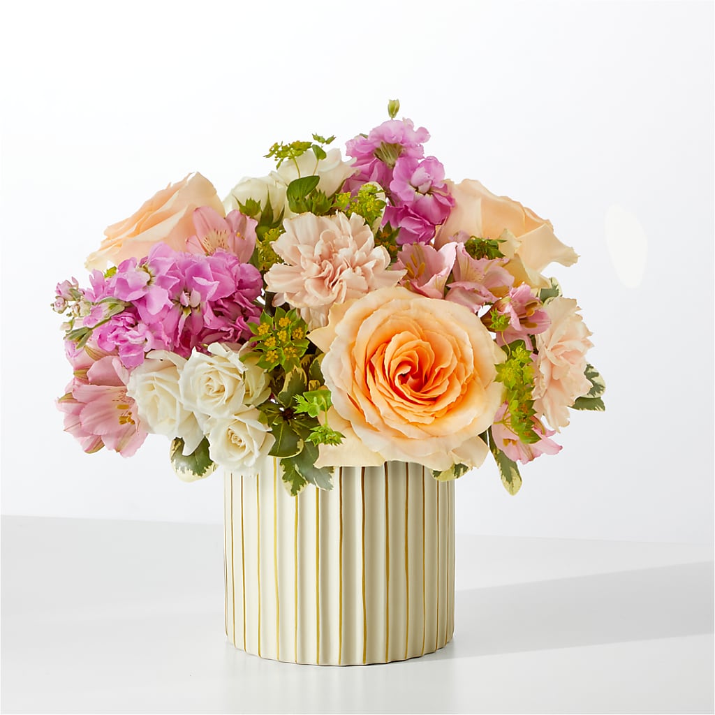 Paradise Bouquet with Ivory Vase – HORTENSIA'S FLOWERS, Carlsbad CA