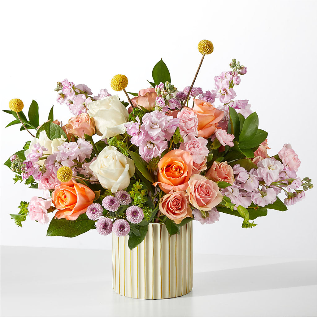 French Market Bouquet with Ivory Vase – HORTENSIA'S FLOWERS, Carlsbad CA