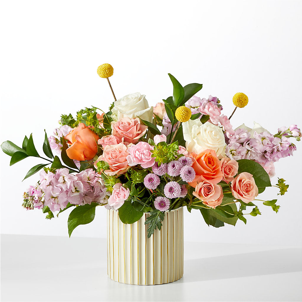 French Market Bouquet with Ivory Vase – HORTENSIA'S FLOWERS, Carlsbad CA