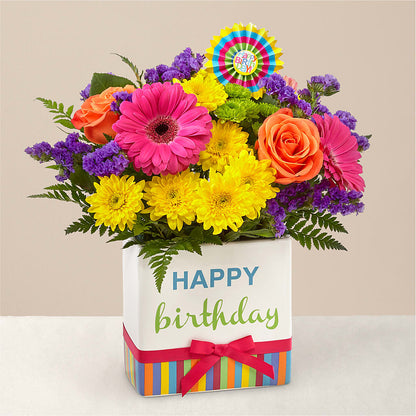 Birthday Brights Bouquet – HORTENSIA'S FLOWERS, Carlsbad CA
