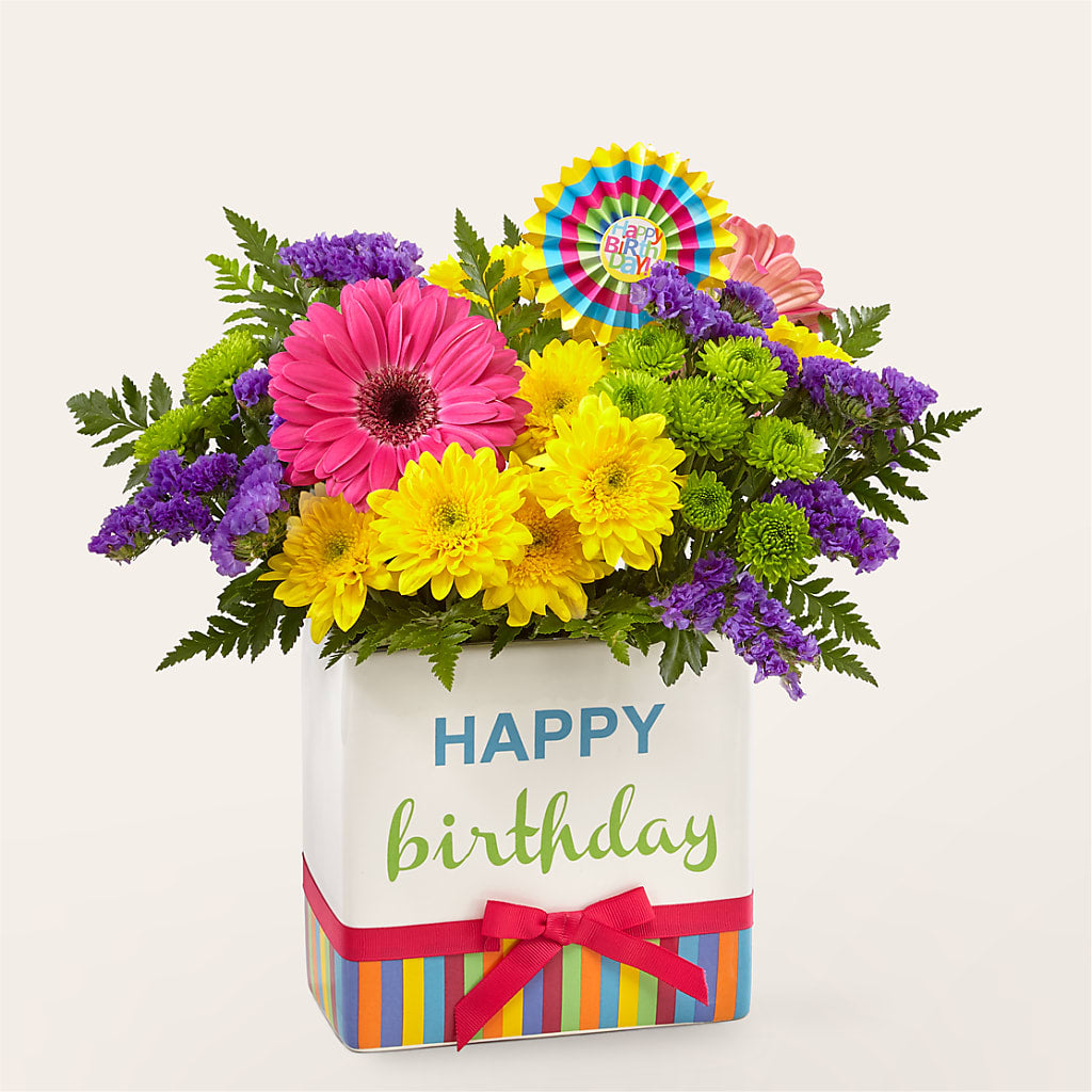 Birthday Brights Bouquet – HORTENSIA'S FLOWERS, Carlsbad CA