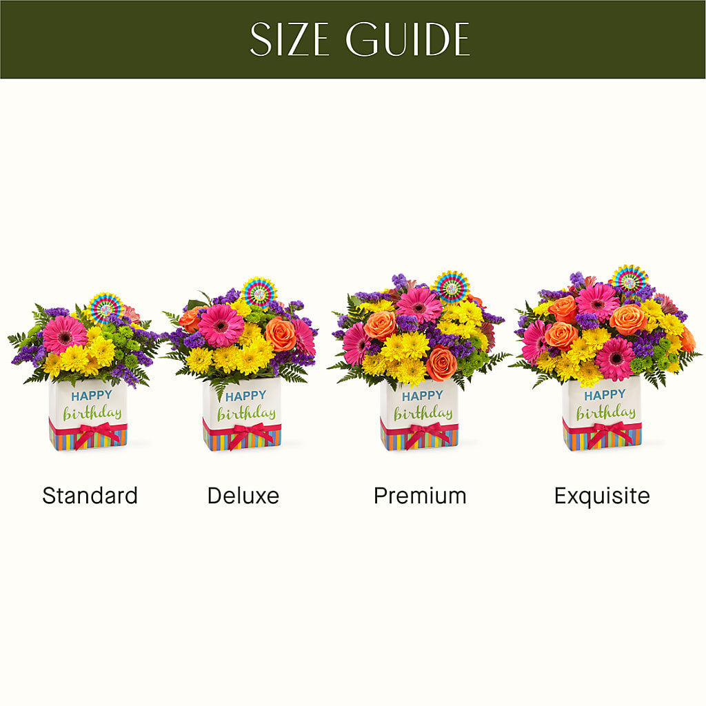 Birthday Brights Bouquet – HORTENSIA'S FLOWERS, Carlsbad CA