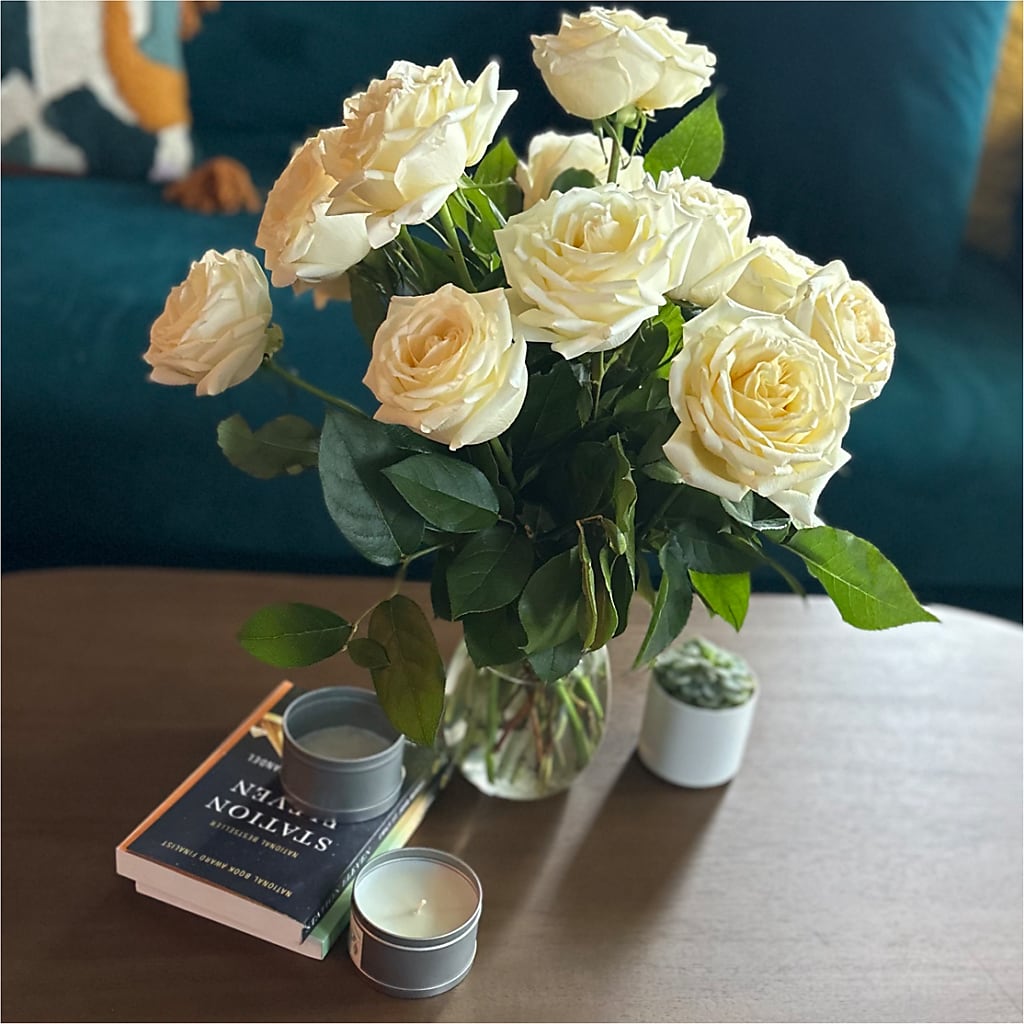 Long Stem Yellow Rose Bouquet – HORTENSIA'S FLOWERS, Carlsbad CA