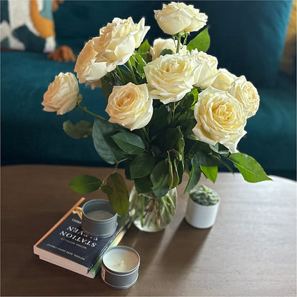 Long Stem Yellow Rose Bouquet – HORTENSIA'S FLOWERS, Carlsbad CA