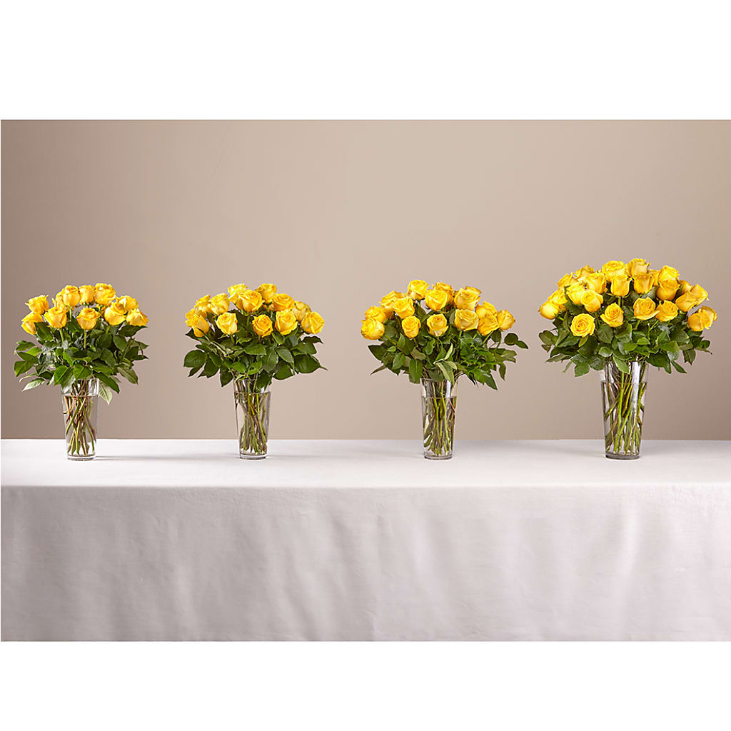 Long Stem Yellow Rose Bouquet – HORTENSIA'S FLOWERS, Carlsbad CA