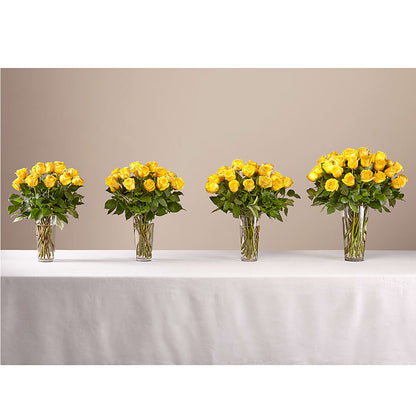 Long Stem Yellow Rose Bouquet – HORTENSIA'S FLOWERS, Carlsbad CA
