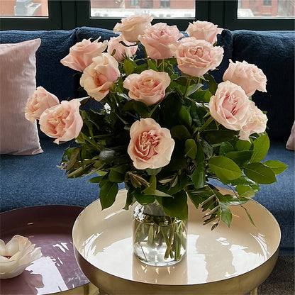 Long Stem Pink Rose Bouquet – HORTENSIA'S FLOWERS, Carlsbad CA