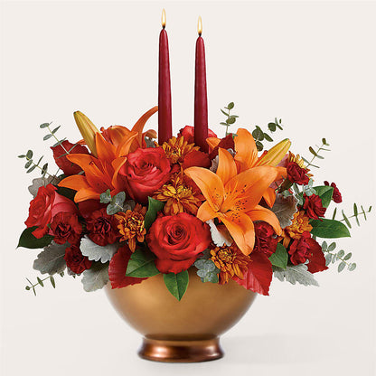 Fruits of Fall Centerpiece – HORTENSIA'S FLOWERS, Carlsbad CA
