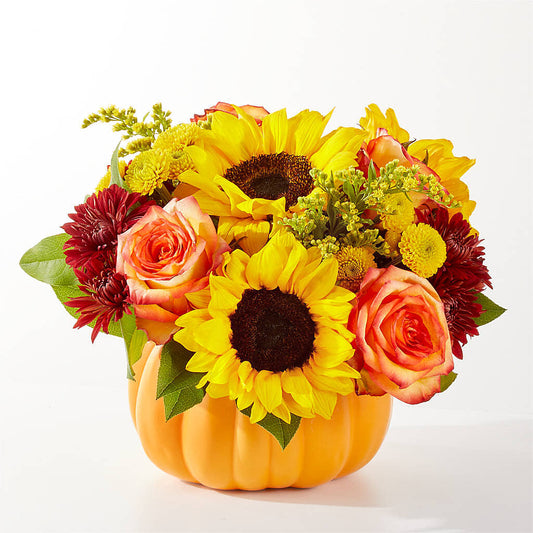 Golden Gourd Pumpkin Bouquet – HORTENSIA'S FLOWERS, Carlsbad CA