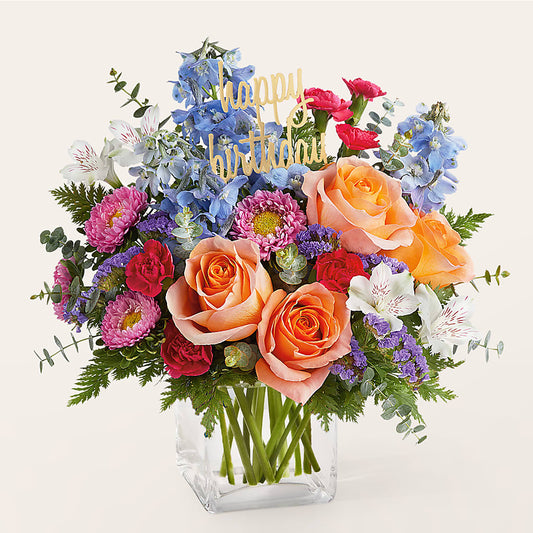 Birthday Bash Bouquet – HORTENSIA'S FLOWERS, Carlsbad CA