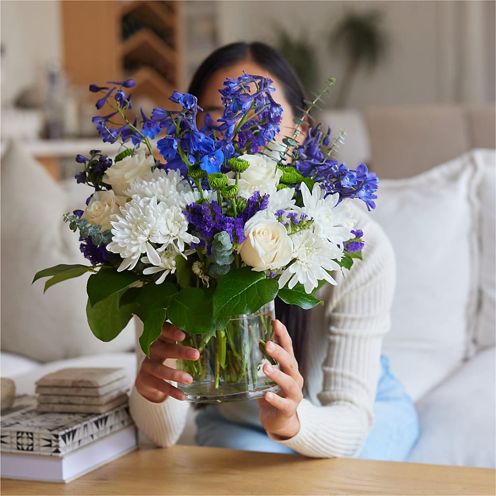 Cerulean Waves Bouquet – HORTENSIA'S FLOWERS, Carlsbad CA