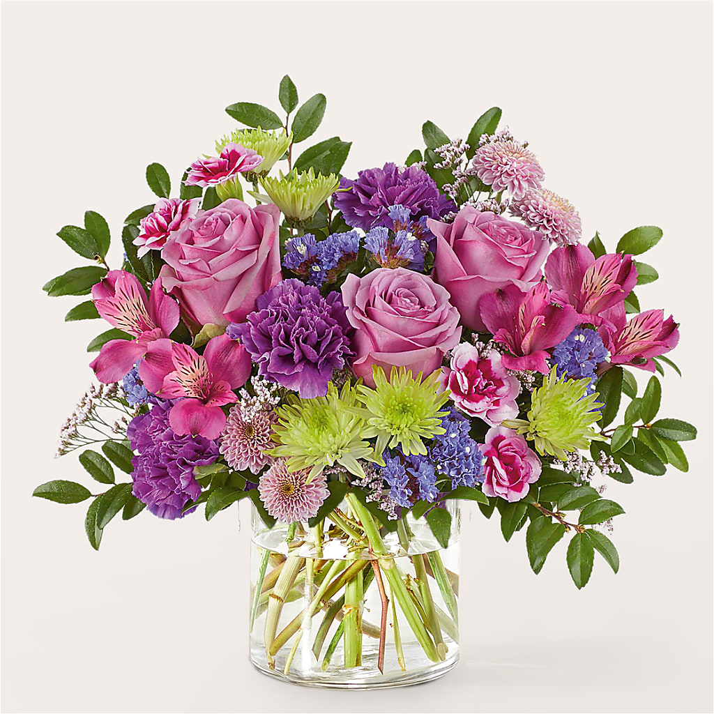 Glass Half Full Bouquet – HORTENSIA'S FLOWERS, Carlsbad CA