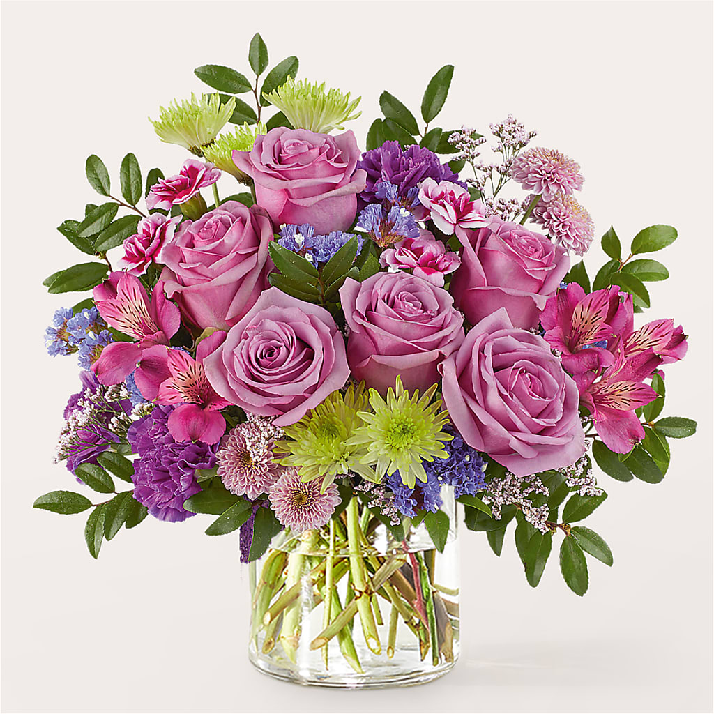 Glass Half Full Bouquet – HORTENSIA'S FLOWERS, Carlsbad CA