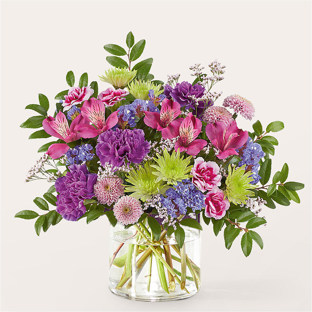 Glass Half Full Bouquet – HORTENSIA'S FLOWERS, Carlsbad CA