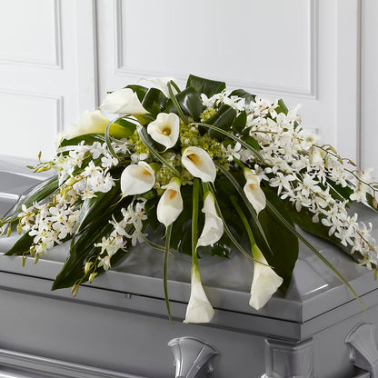 Angel Wings Casket Spray – HORTENSIA'S FLOWERS, Carlsbad CA