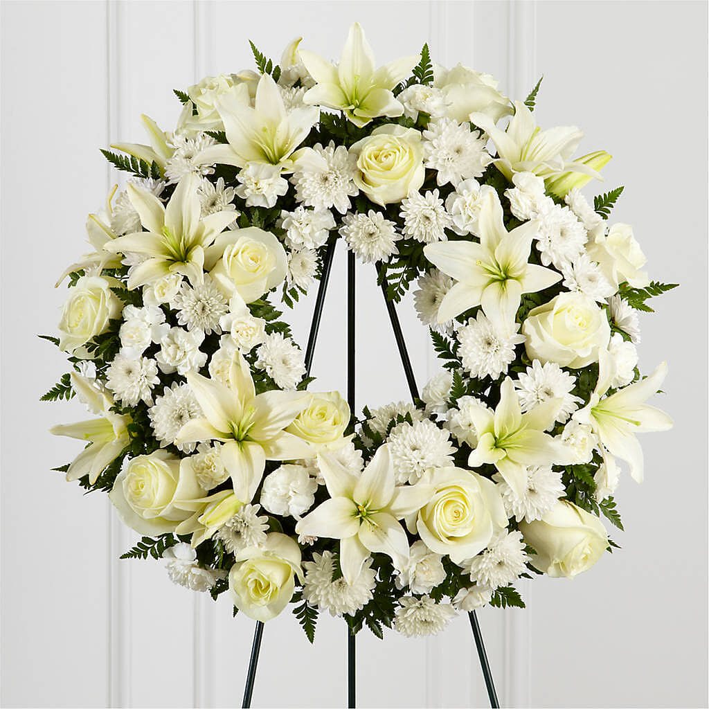 Treasured Tribute Wreath – HORTENSIA'S FLOWERS, Carlsbad CA