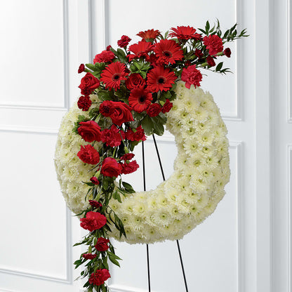 Graceful Tribute Wreath – HORTENSIA'S FLOWERS, Carlsbad CA