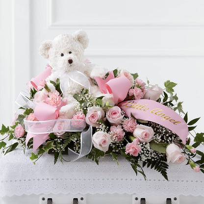 Touch of Sympathy Casket Spray – HORTENSIA'S FLOWERS, Carlsbad CA