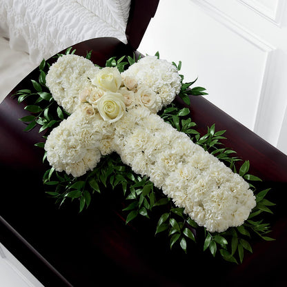 Peaceful Memories Casket Spray (Standard) – HORTENSIA'S FLOWERS, Carlsbad CA