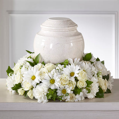 Ivory Gardens Cremation Adornment – HORTENSIA'S FLOWERS, Carlsbad CA