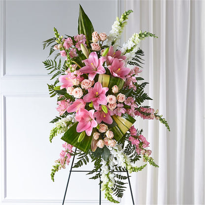 Elegant Embrace Standing Spray – HORTENSIA'S FLOWERS, Carlsbad CA