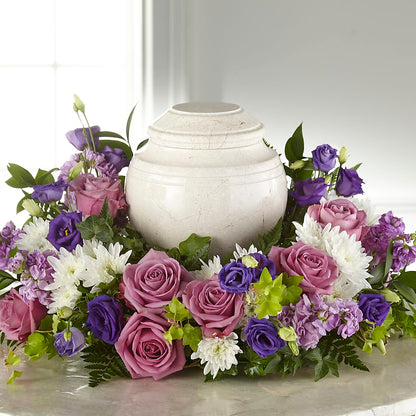 Blooming Sympathy Cremation Adornment – HORTENSIA'S FLOWERS, Carlsbad CA
