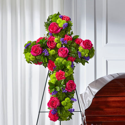 Tribute Rose Floral Cross – HORTENSIA'S FLOWERS, Carlsbad CA