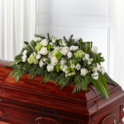 Hopeful Gesture Casket Spray – HORTENSIA'S FLOWERS, Carlsbad CA
