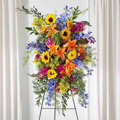 Sunlit Memories Standing Spray (Standard) – HORTENSIA'S FLOWERS, Carlsbad CA