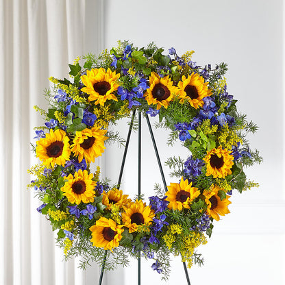 Bright Rays Wreath – HORTENSIA'S FLOWERS, Carlsbad CA