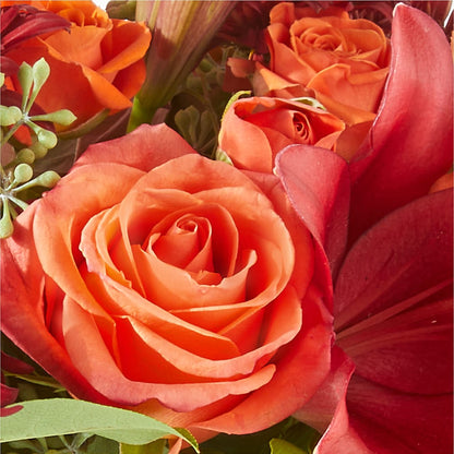 Crimson Leaves Bouquet – HORTENSIA'S FLOWERS, Carlsbad CA
