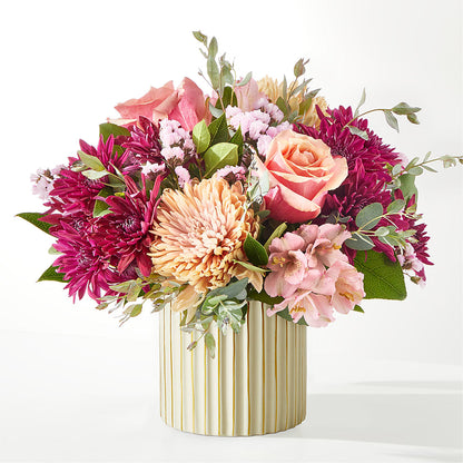 Berry Cobbler Bouquet with Ivory Vase – HORTENSIA'S FLOWERS, Carlsbad CA