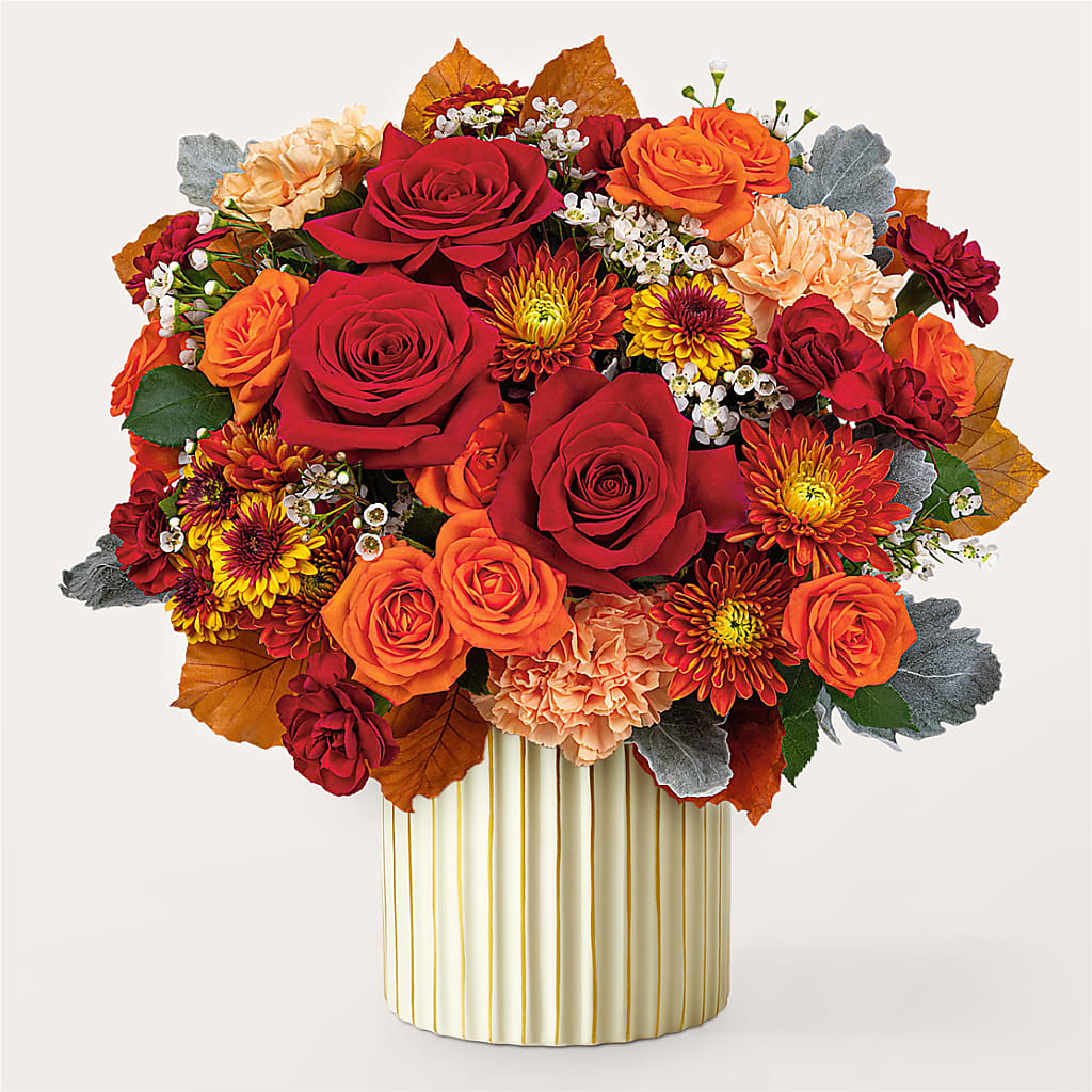 Merlot Bouquet with Ivory Vase – HORTENSIA'S FLOWERS, Carlsbad CA