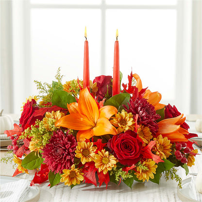 Autumn's Embrace Centerpiece – HORTENSIA'S FLOWERS, Carlsbad CA