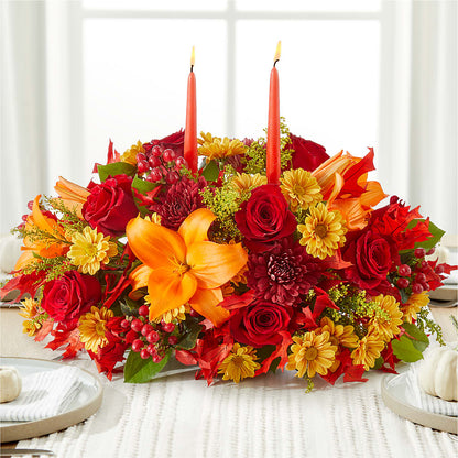 Autumn's Embrace Centerpiece – HORTENSIA'S FLOWERS, Carlsbad CA
