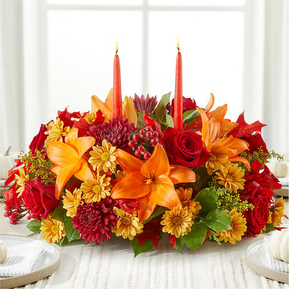 Autumn's Embrace Centerpiece – HORTENSIA'S FLOWERS, Carlsbad CA